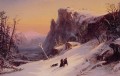 Invierno en Suiza paisaje Jasper Francis Cropsey Mountain